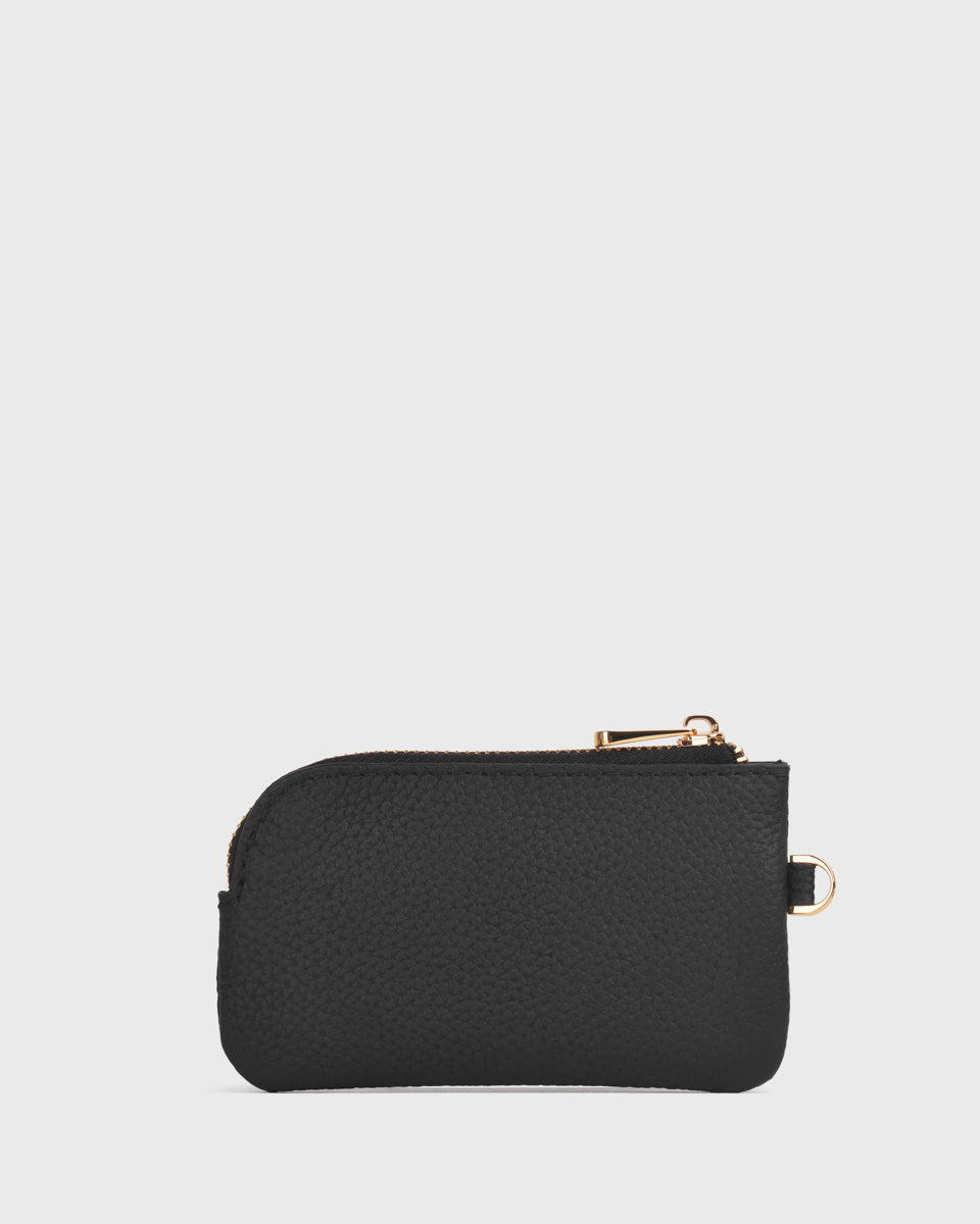 Black shop coin pouch