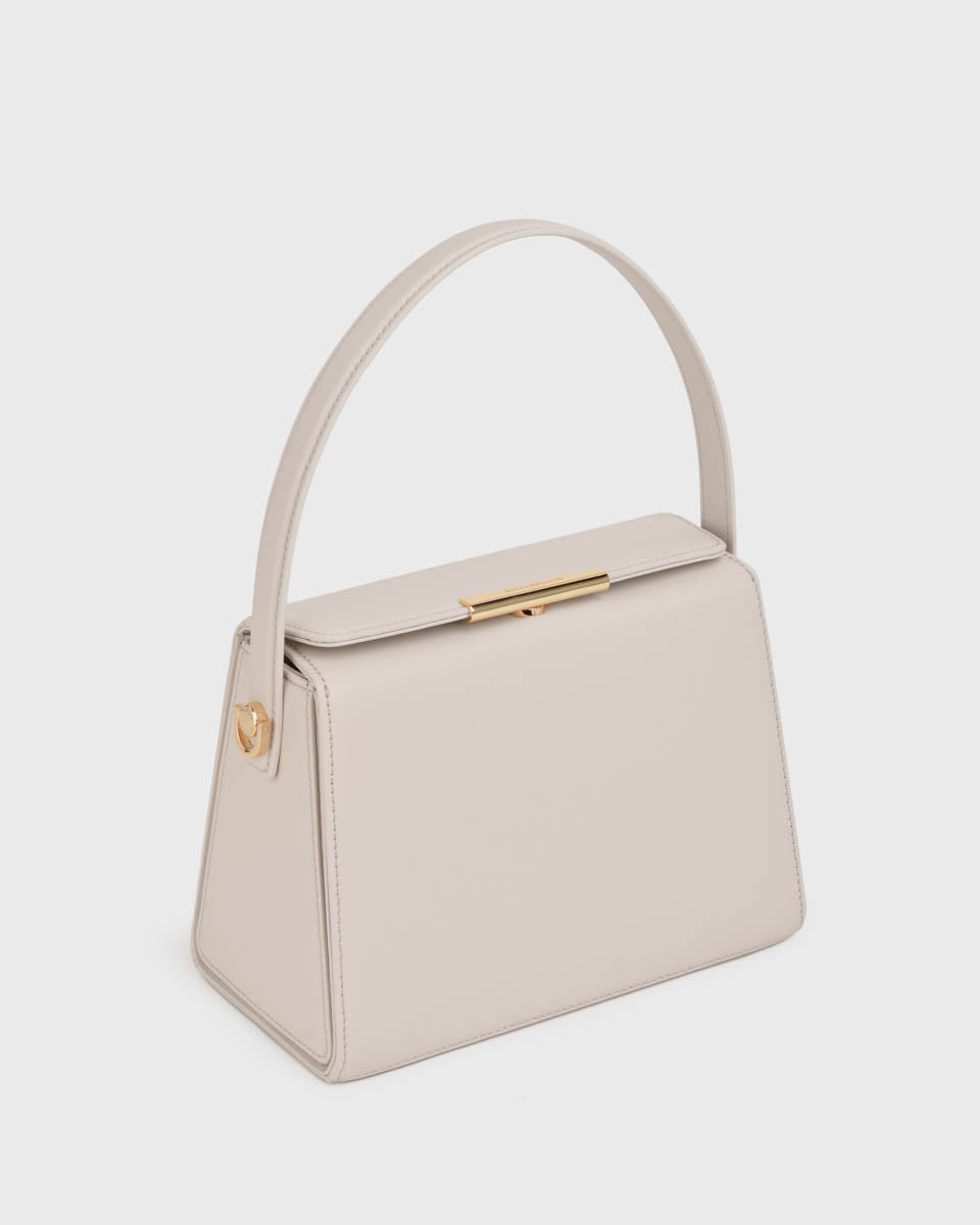 Little Liffner Mademoiselle Patent Bag - Ivory