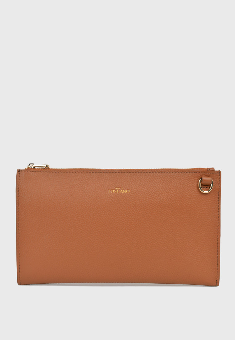 Aimee Wristlet Clutch (Camel)