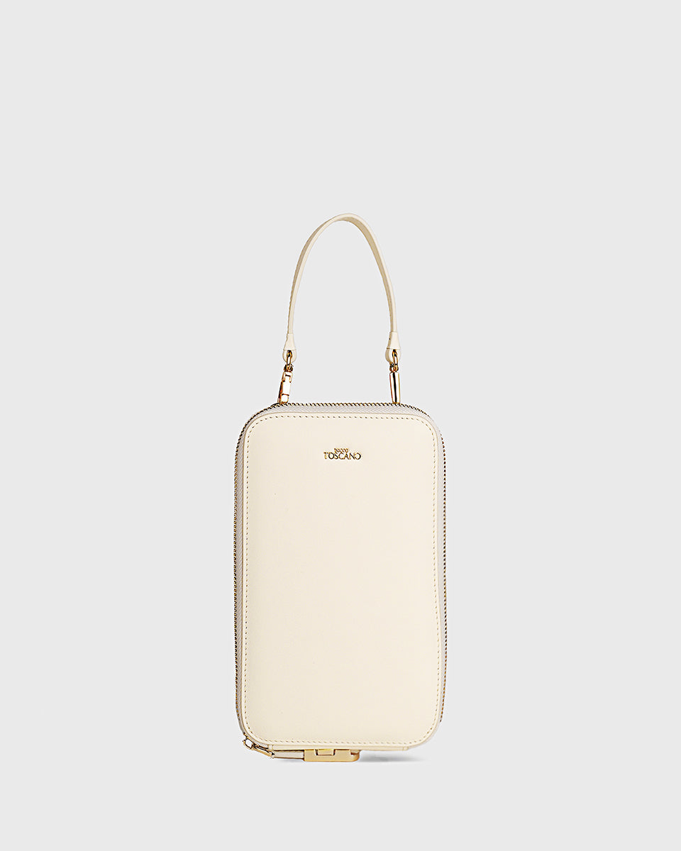 Cleo Mobile Phone Bag (Cream)