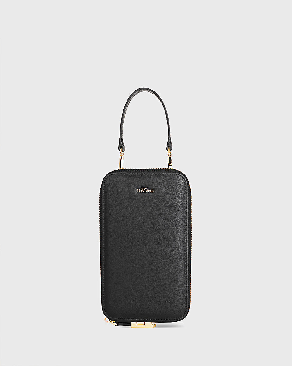 Cleo Mobile Phone Bag Black Tocco Toscano