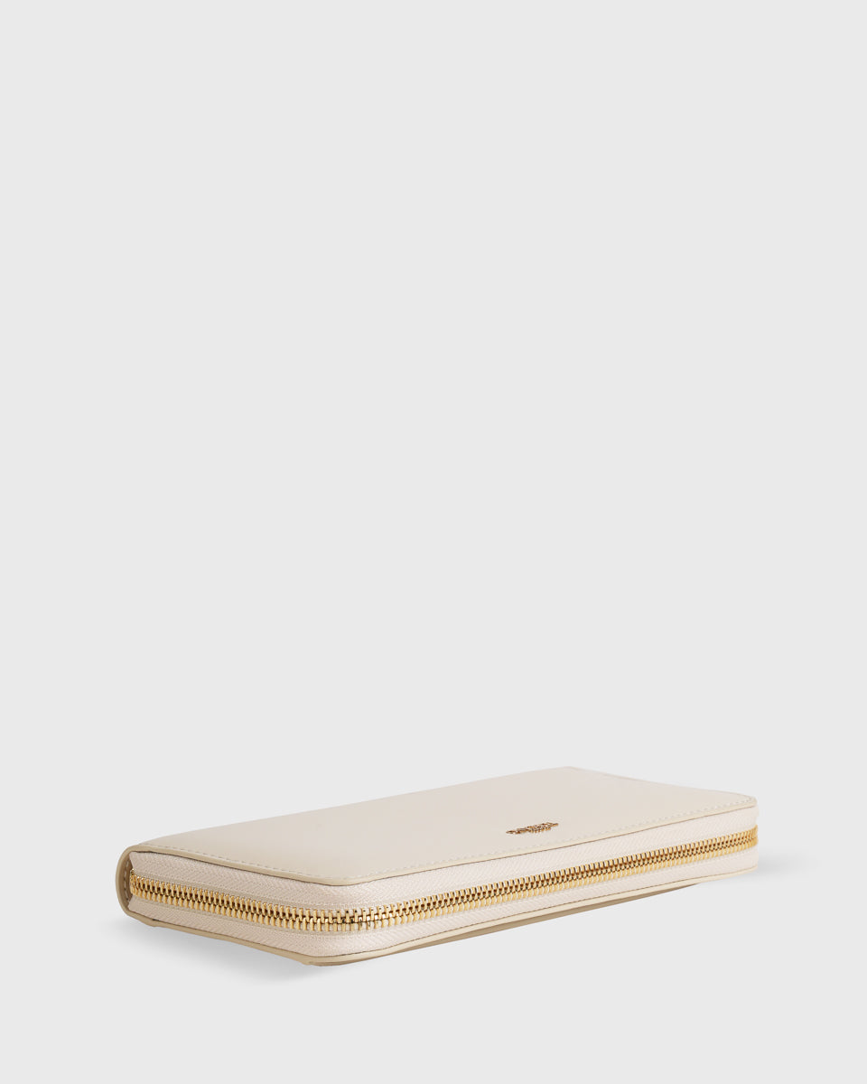 Jennie Zip Around Long Wallet (Cream)