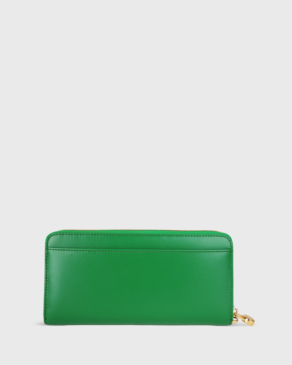 Jennie Zip Around Long Wallet (Bold Green) - Tocco Toscano