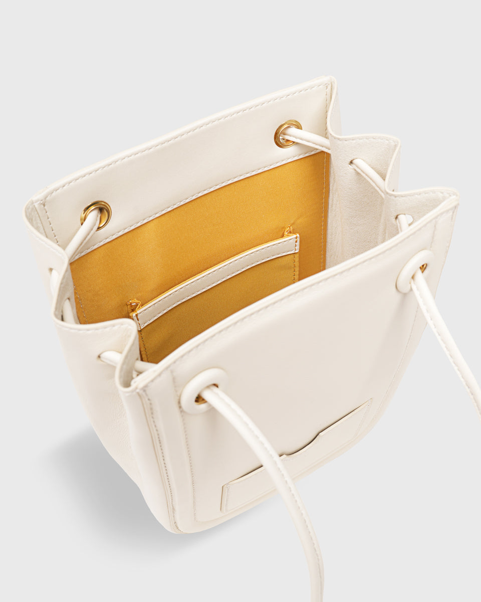 Bella Accordion Bag (Cream)