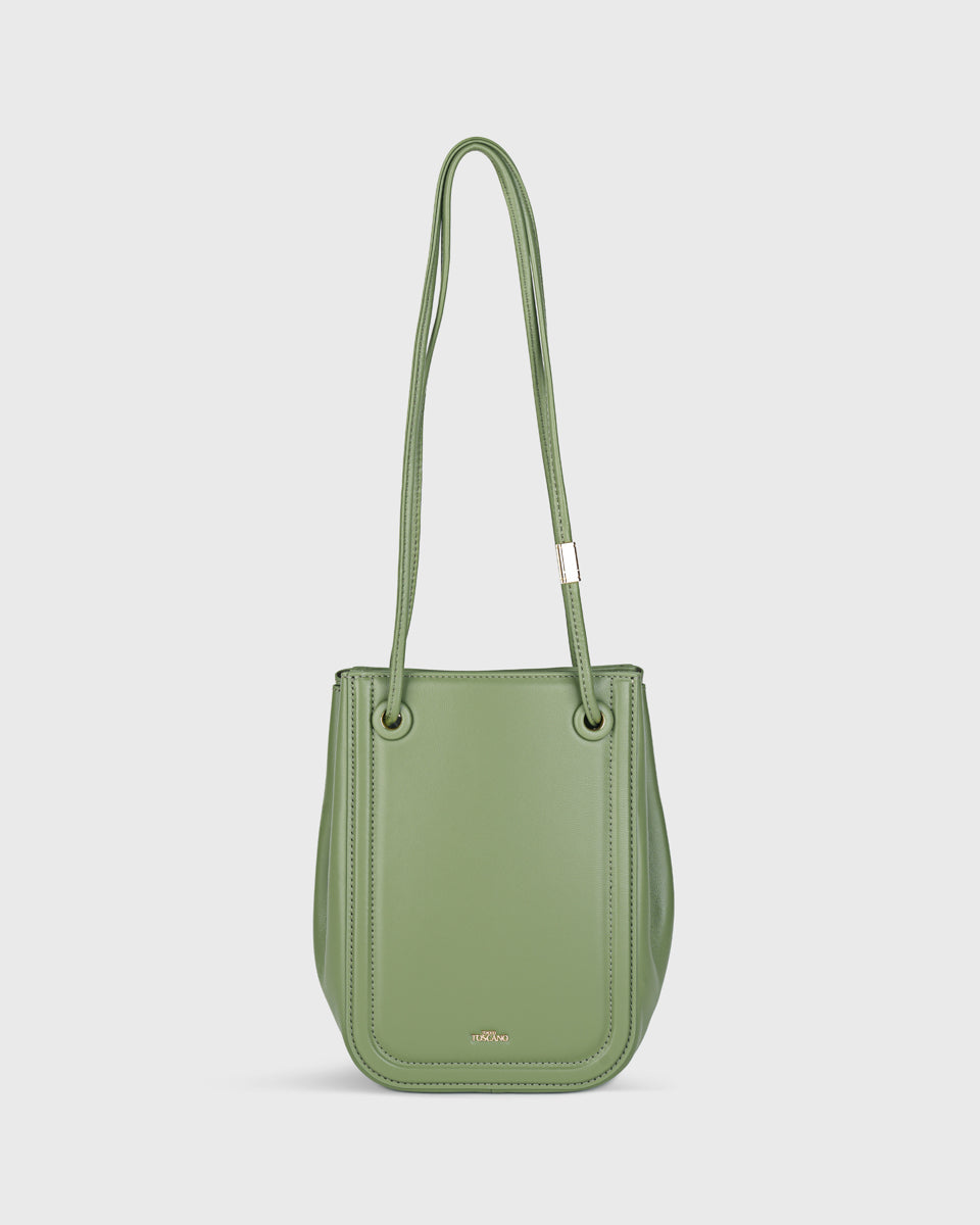 Bella Accordion Bag Sage Green Tocco Toscano