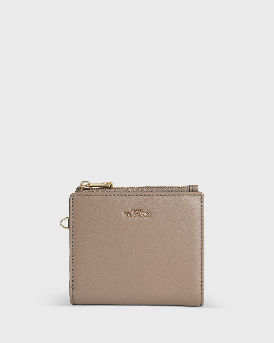 Bella Bifold Wallet (Taupe) - Tocco Toscano