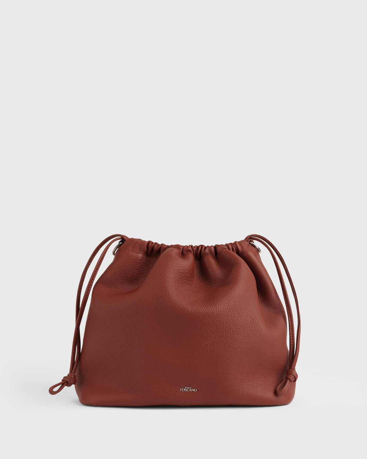 Gia Ruched Bag (Brick Red)