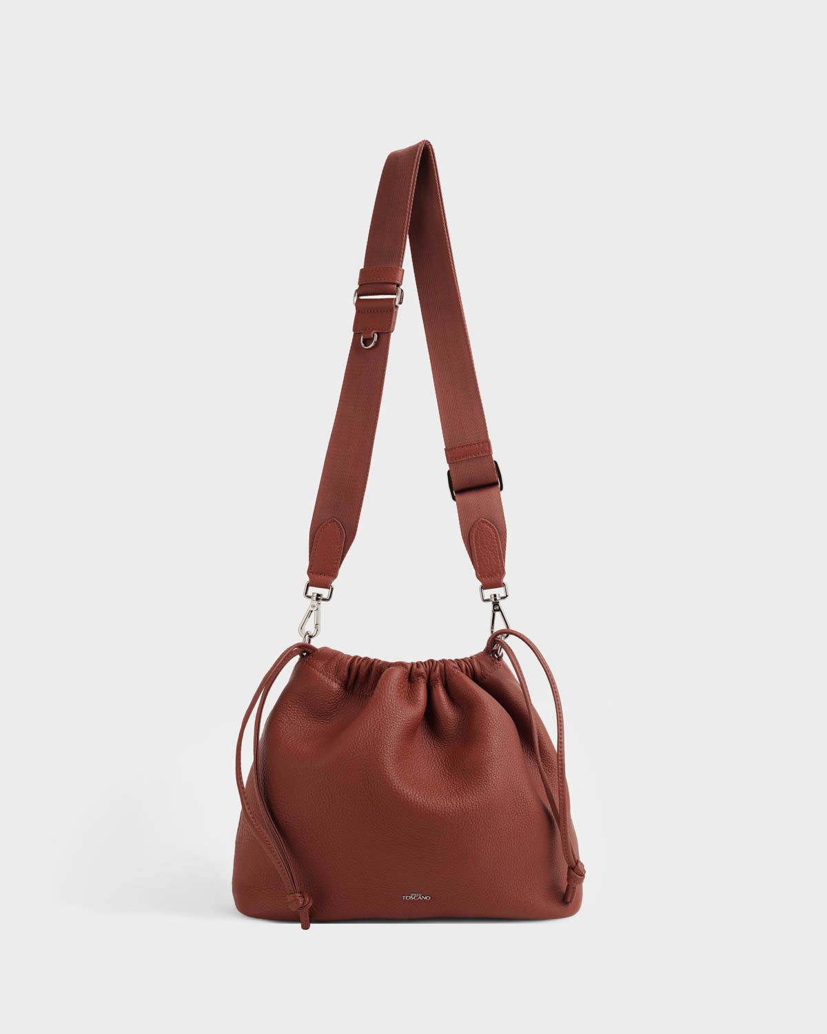 Gia Ruched Bag (Brick Red)