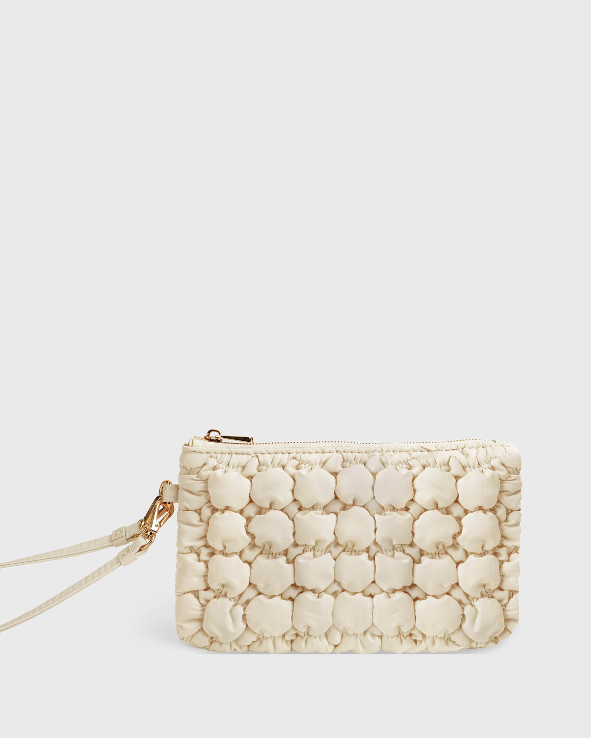 Bloom Wristlet Pouch (Cream)