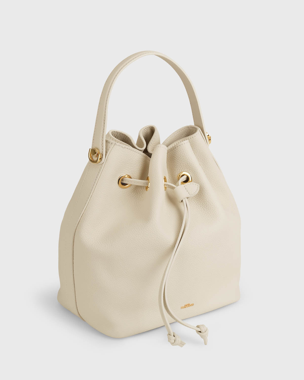 Gianna Bucket Bag (Cream)