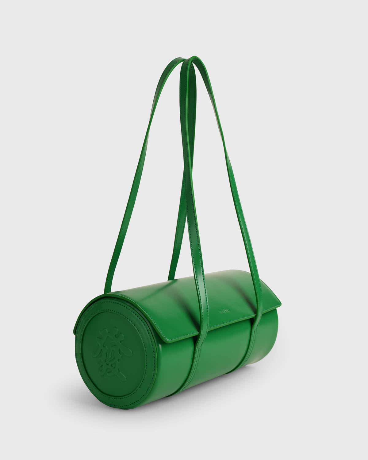 Mahjong Cylinder Bag (Bold Green)