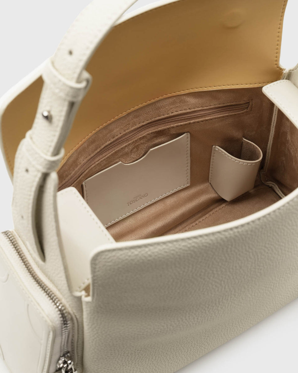 Mahjong Shoulder Bag (Cream) - Tocco Toscano