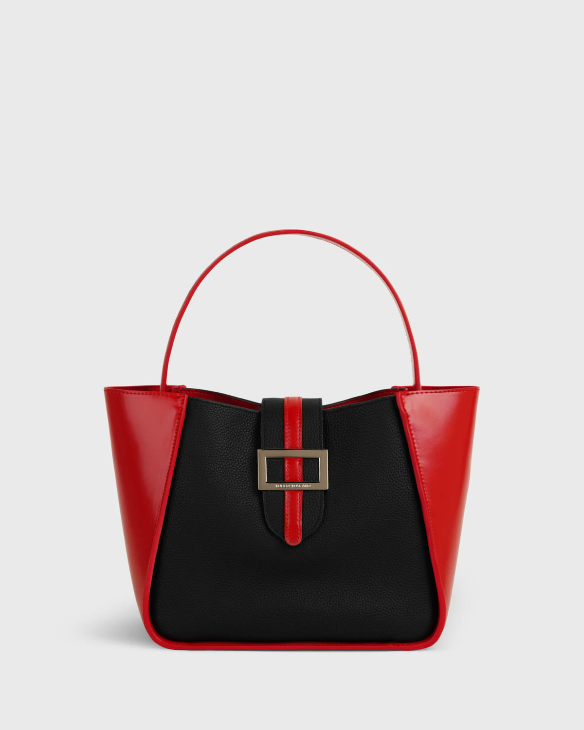 Mahjong Trapeze Bag (Black/Scarlet)