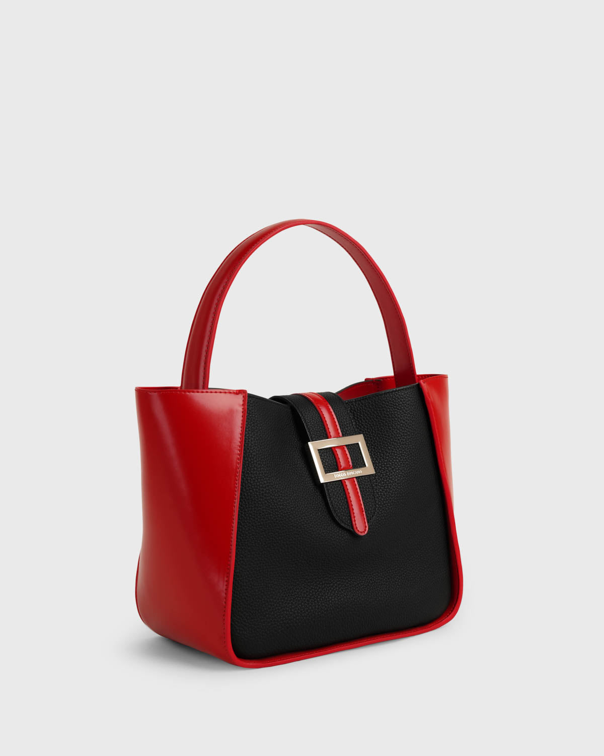 Mahjong Trapeze Bag (Black/Scarlet)