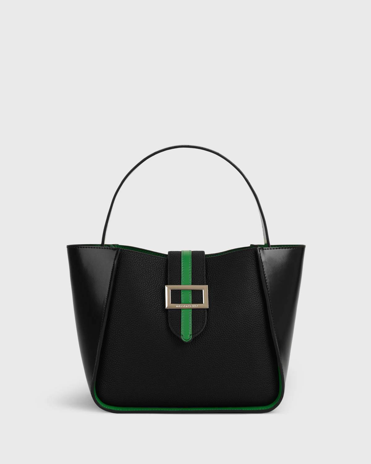 Mahjong Trapeze Bag (Black/Bold Green)