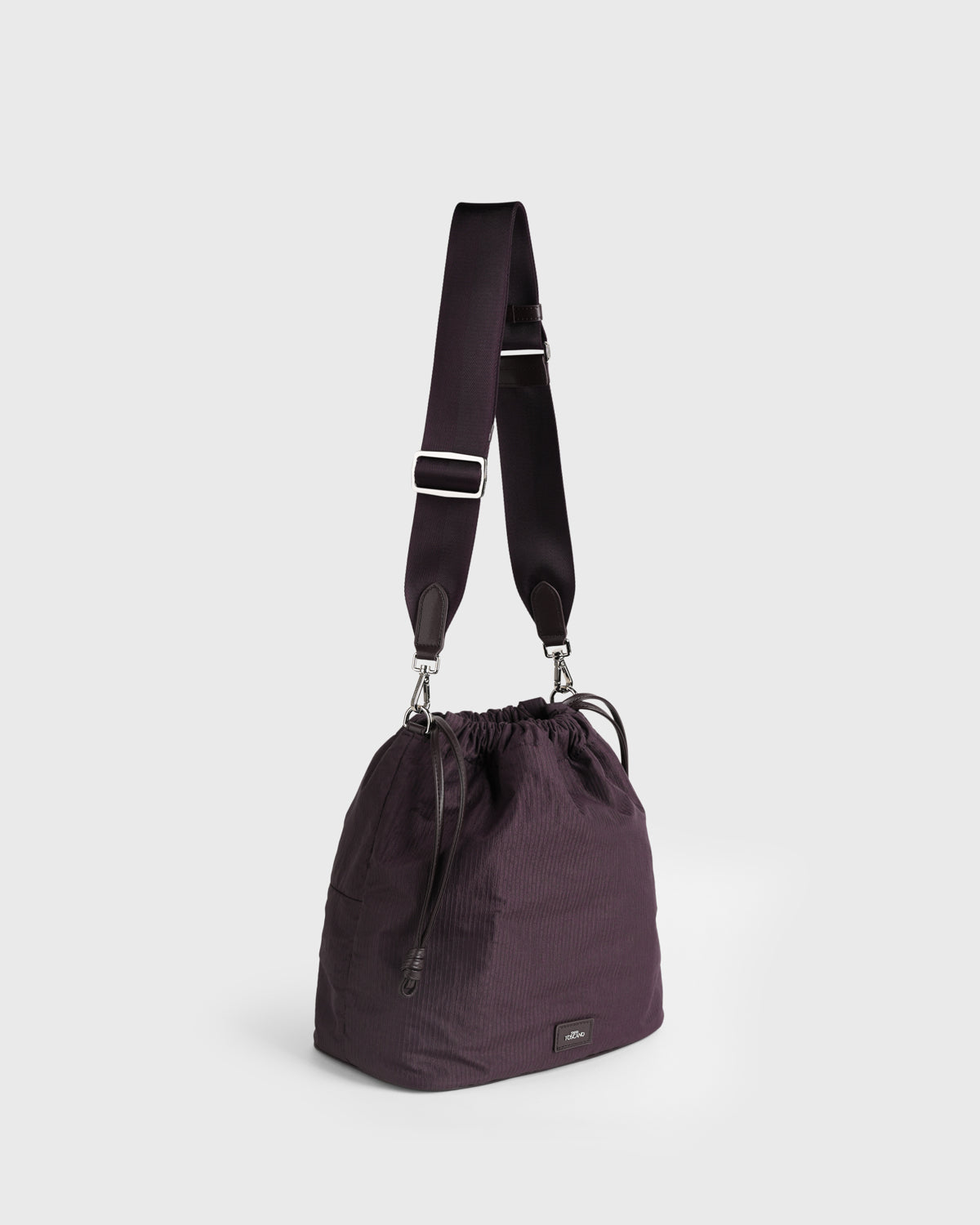 Sonya Ruched Bag (Plum)