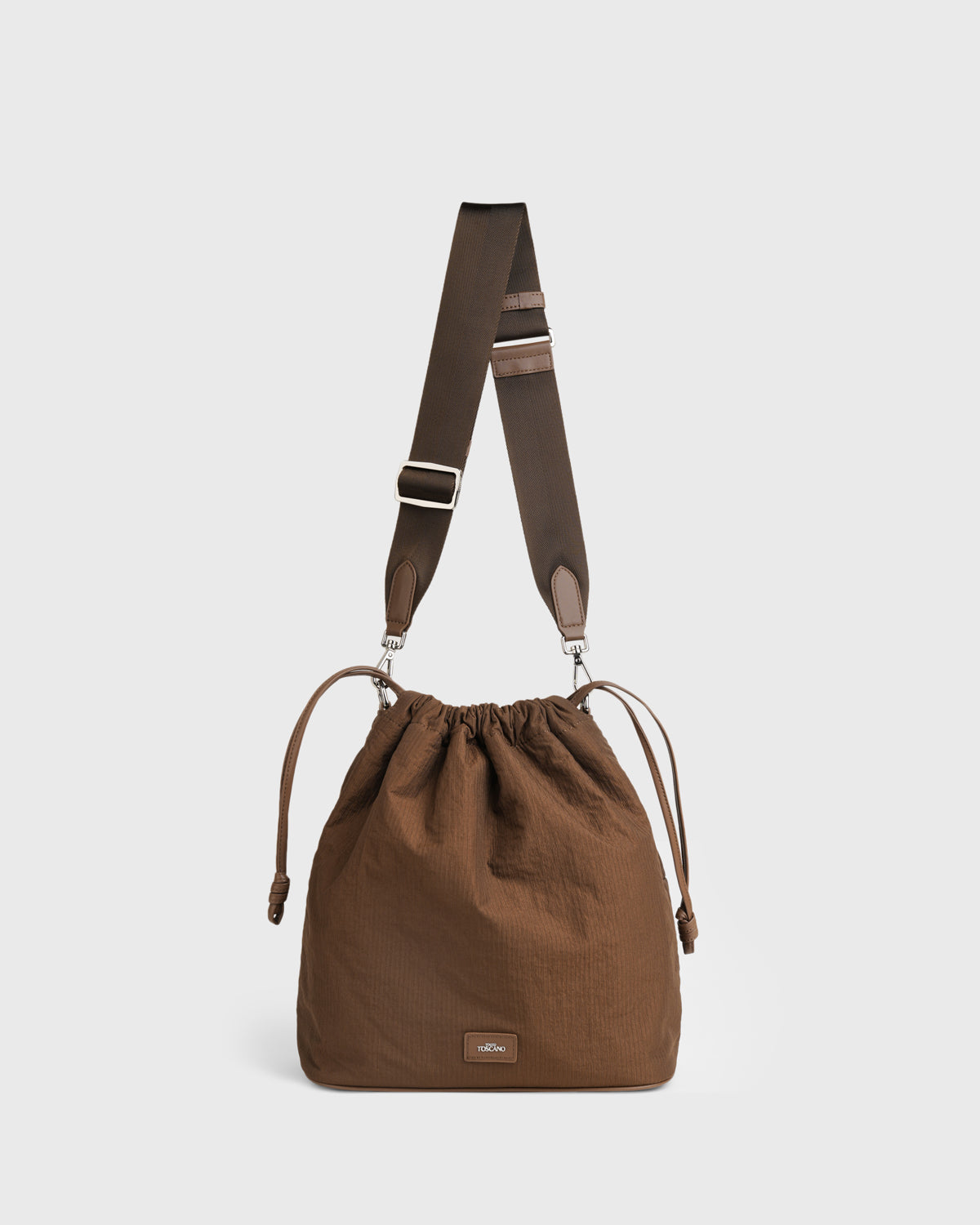 Sonya Ruched Bag (Chocolate)