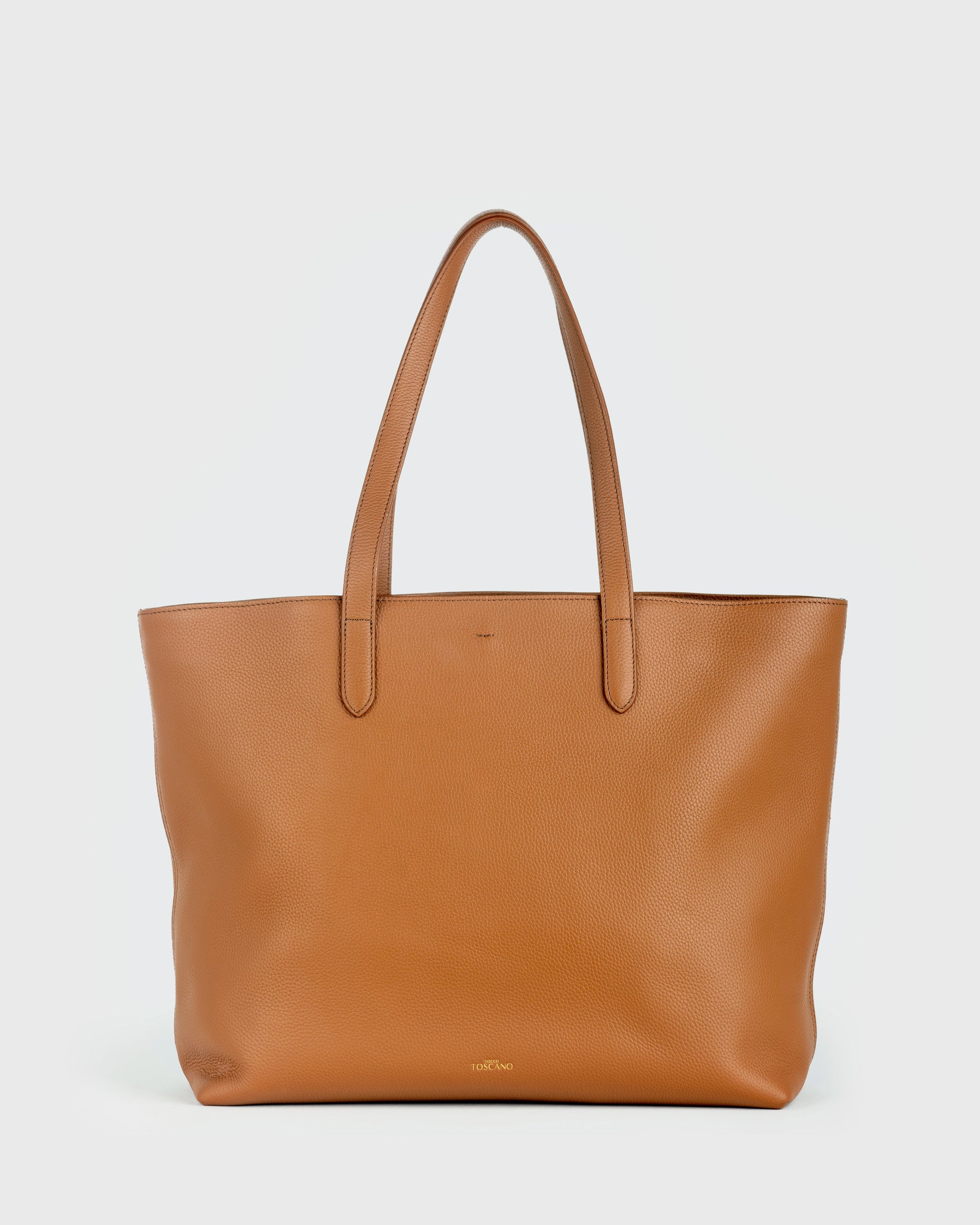 Aimee Tote(Camel), Vegan Leather, Front View 1
