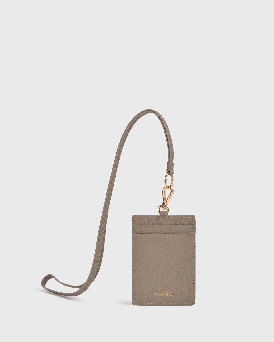 Aimee Cardholder with Lanyard (Taupe)