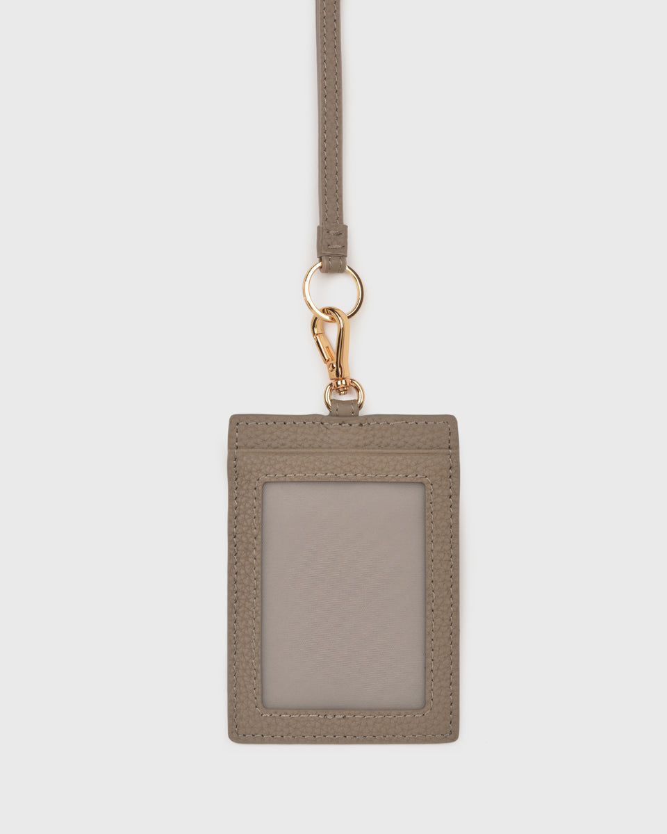 Aimee Cardholder with Lanyard (Taupe)