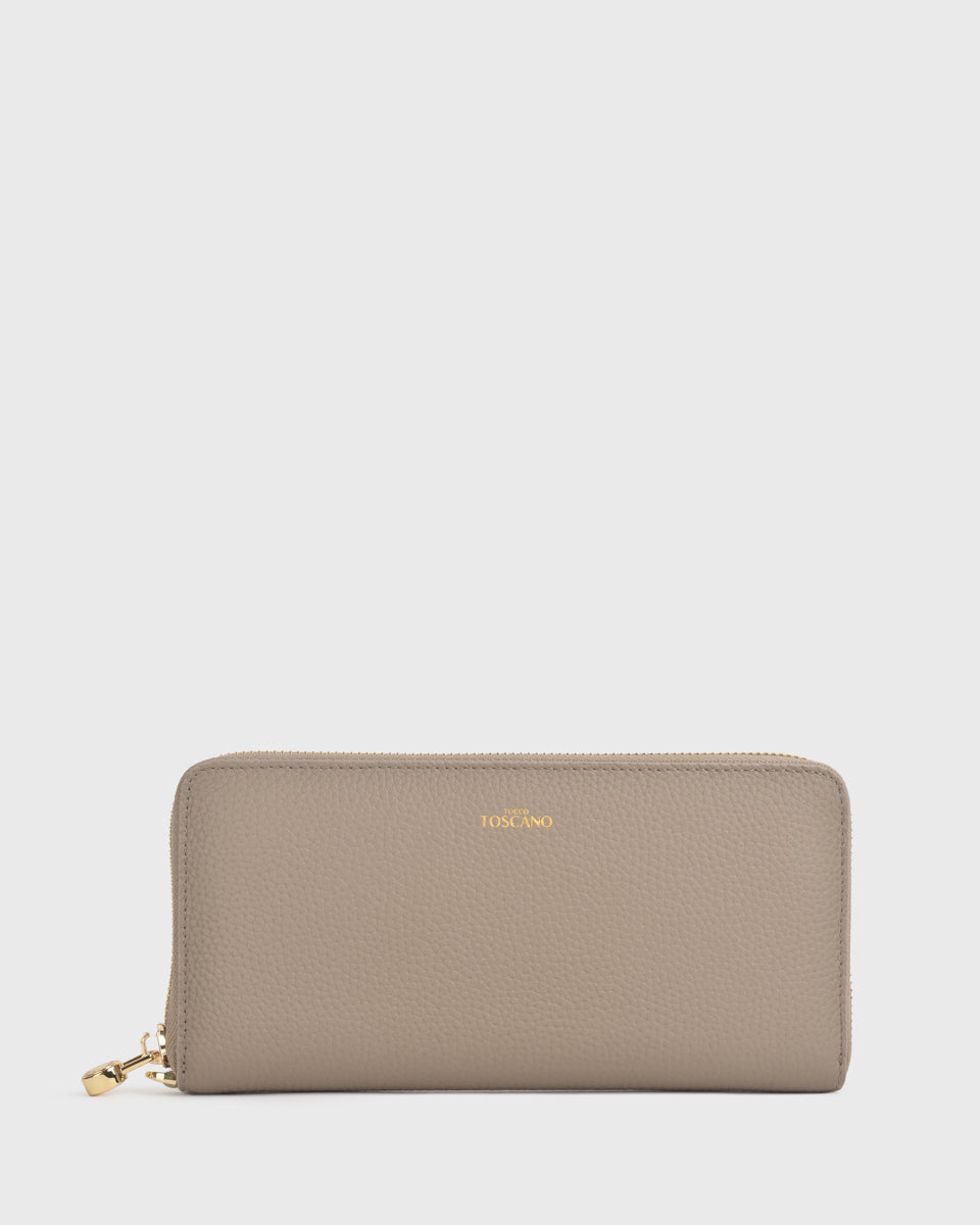 Aimee Zip Around Long Wallet (Grey)