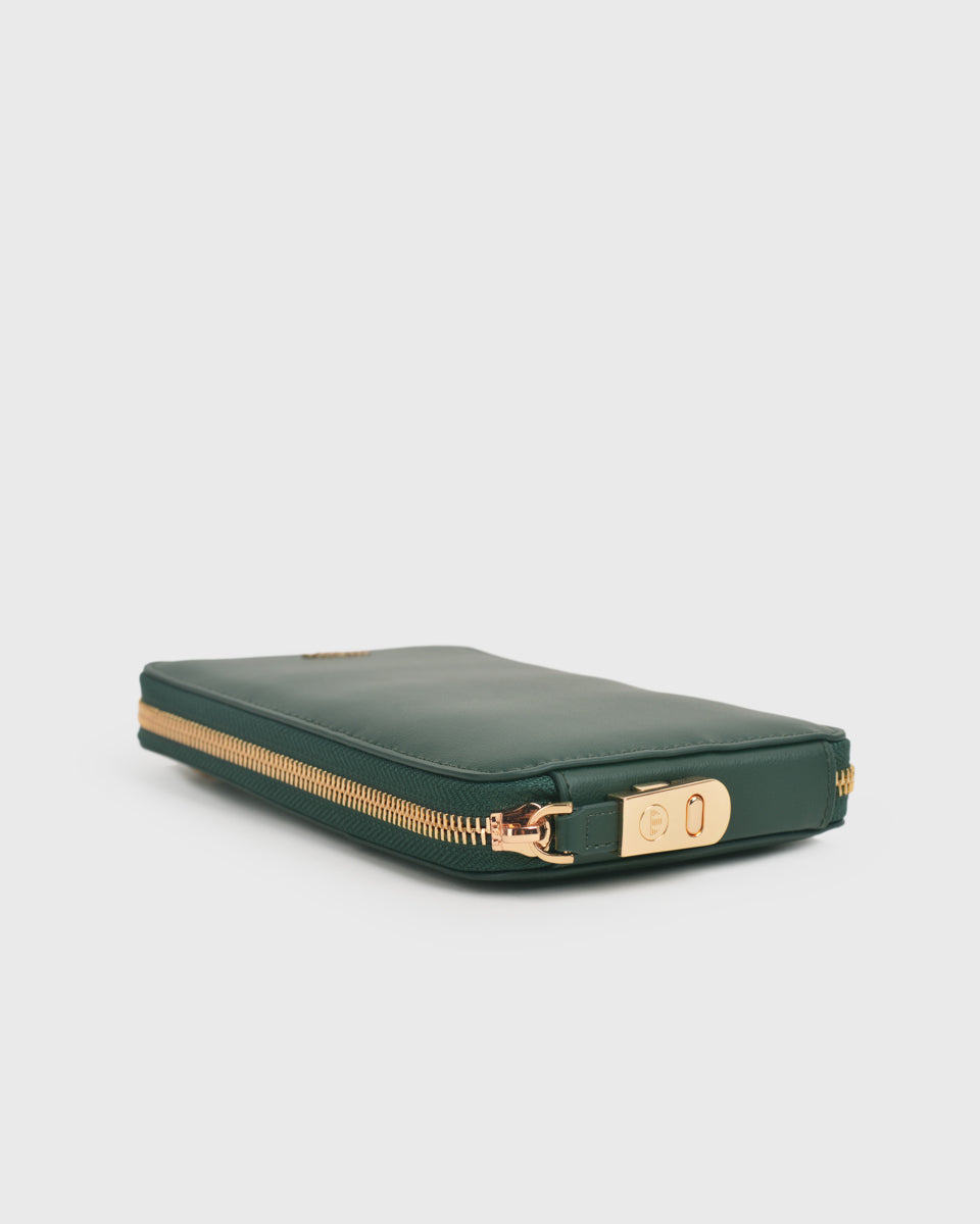 Iduna Mobile Phonebag (Forest), Vegan Leather, Side View