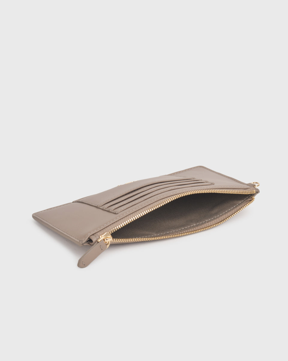 Iduna Slim Card Wallet (Taupe)